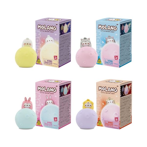 YUME Molang – Little Moon Light Series (con personaggini) 7cm In Box (cm xx H) 4ass…x12